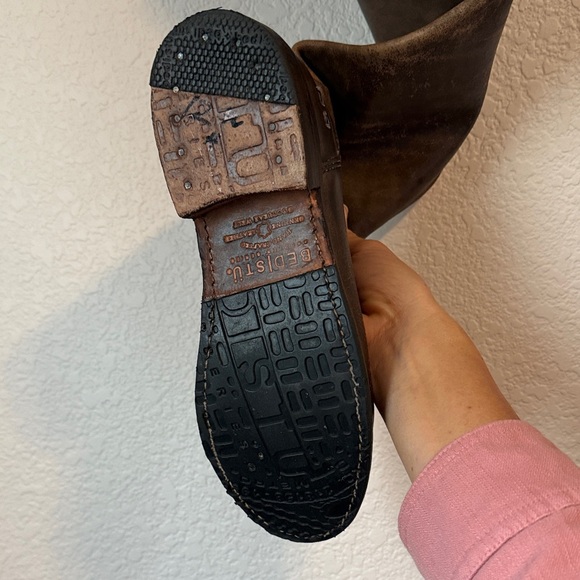 Bed-Stu Brown Leather Knee-High Leather Boots Manchester Size 6.5 - Picture 14 of 16